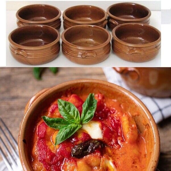 SET DI 4x10 PIATTI TAPAS SPAGNOLE TERRACOTTA - Foto 13