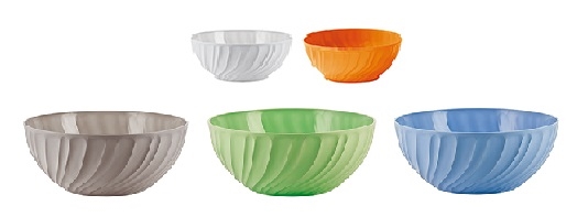 Ciotola Foglia 'La Cucina' In Plastica Trasparente 400 Ml – Leggera E Resistente, Ideale Per Tavolate, 22x19x4 Cm