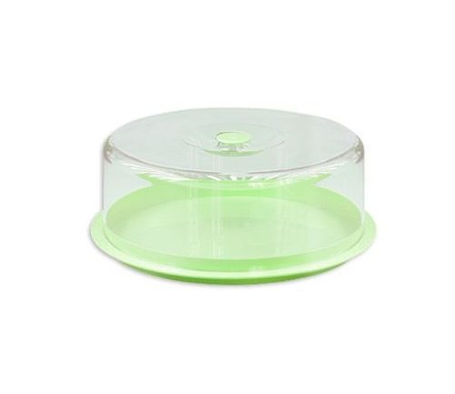 Copritorta alimenti in plastica vassoio e campana mimosa 28 cm - immagine 1
