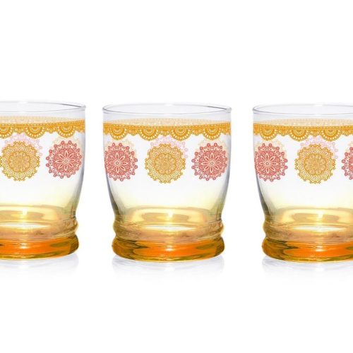 BICCHIERI GIOVE A/3 PERSIA ARANCIO 340cc M96770 CERVE - immagine 1