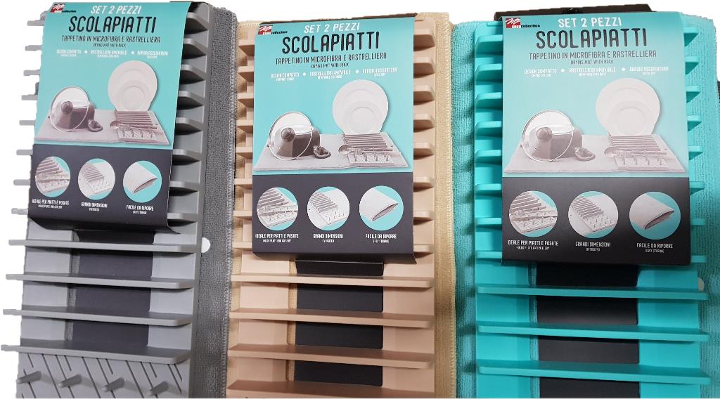 4 Tappetini Scolapiatti Assorbenti In Microfibra Per Cucina – 45x61 Cm – Grigio, Lavabili, Multiuso Per Piatti E Superfici