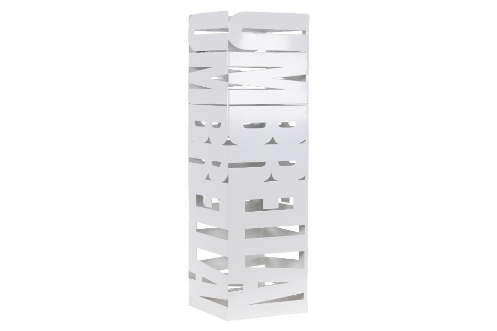 Portaombrelli Salvaspazio Moderno in Metallo Umbrella Bianco 52 cm