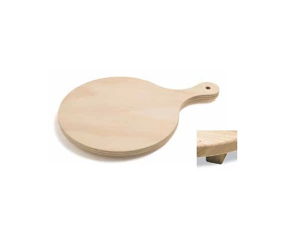 Tagliere da Cucina in Legno di Faggio Naturale Polenta Antipasti 34 x 43 cm