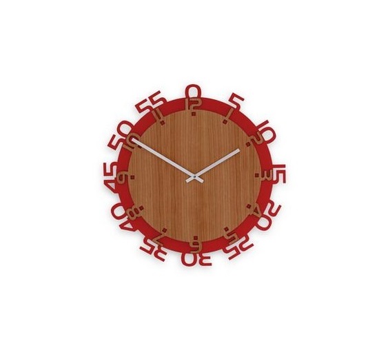 Orologio da parete in legno numeri esterni 50 cm MADE IN ITALY