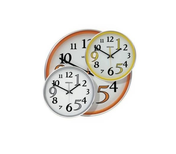 Orologio da parete in alluminio numeri grandi MADE IN ITALY 55 cm