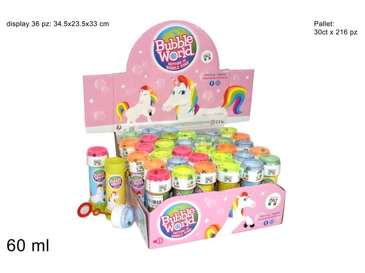 Bolle di sapone 60 ml unicorn ds