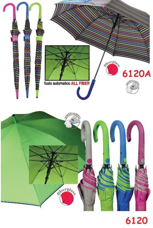 Ombrello Compatto Con Apertura Automatica - Blu In Tempo Ready Everyday