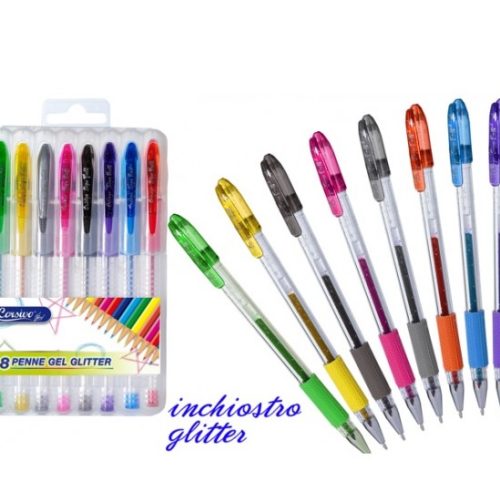 Penna glitter gel golden color - immagine 1