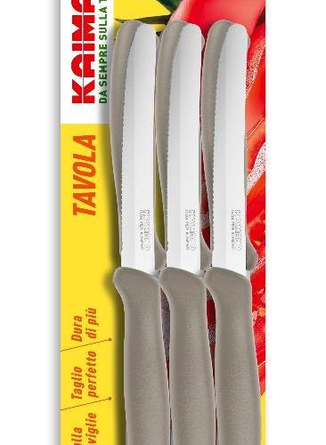 Set 6 Coltelli da Tavola italicus Lama Seghettata Tortora Fiskars Kaimano - immagine 1