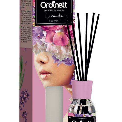 Diffusore Profumo Ambiente con Bastoncini Lavanda 500 ml - immagine 1