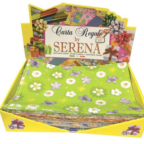 CARTA REGALO GENERICA FOGLIO 70x100 ESPOSITORE - immagine 1