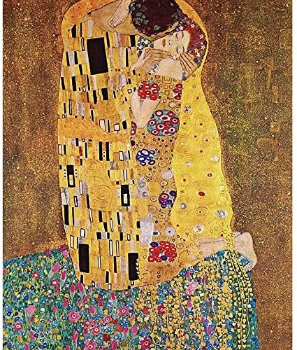 Quadro da Parete Dipinto Medio Bacio Klimt 50 x 100 cm - immagine 1