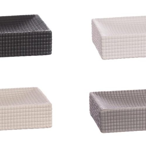 Base Portasapone saponetta in ceramica 4 colori - immagine 1
