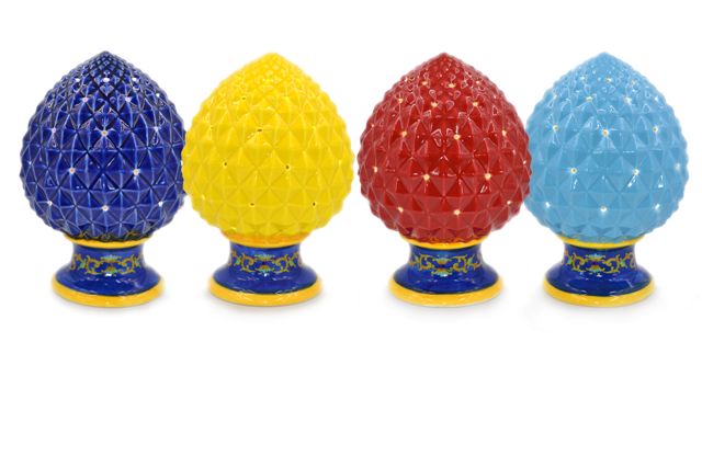 1 Pezzo Pomo Decorativo Casa con Luce Color 26 cm 4 Colori
