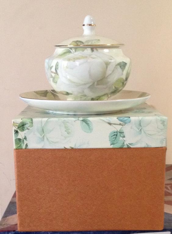 Zuccheriera da Tavola Ginevra con piattino in limonge