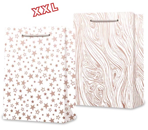 1 Pezzo Busta Sacchetto Regalo Greca 72  x 50 x 18 cm 2 Decori