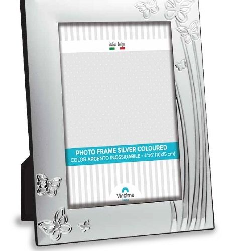 PORTAFOTO SILVER FARFALLINE 20x25cm S36543/82 VIRTIME - immagine 1