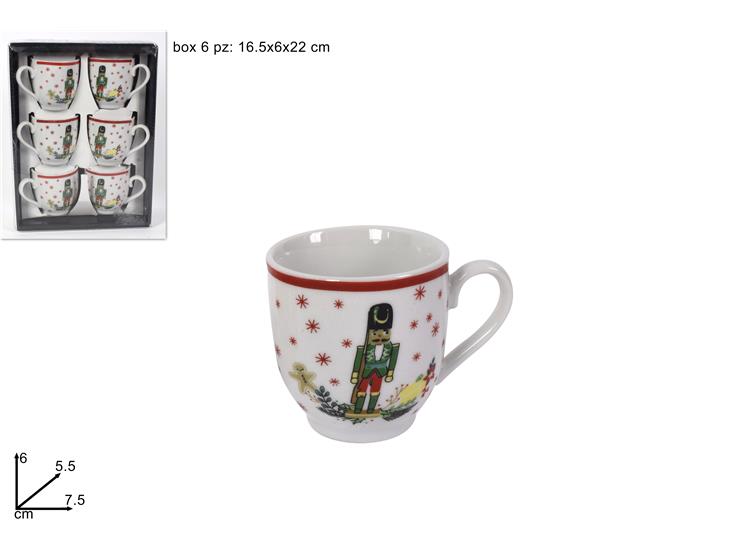 Ambiente Tazza di Natale 0.4 Litri Fine Bone China Scoiattolo in Inverno