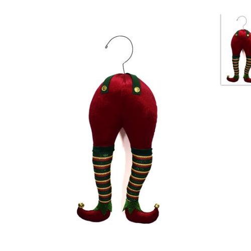 Decorazione Natale Gambe Elfo per Albero di Natale 55 cm - immagine 1