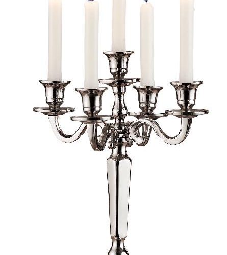 Candelabrio Candeliere in Metallo Wilden 5 Fiamme 30 x 35 cm - immagine 1
