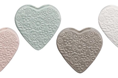 UMIDIFICATORE IN CERAMICA CUORE 72318 14 cm AD minimo Acquistabile 12 Pezzi - immagine 1