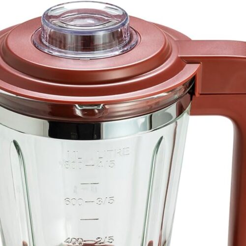 Frullatore Mixer con Bicchiere in Vetro Iridea Rosso 300 Watt Tognana - immagine 4