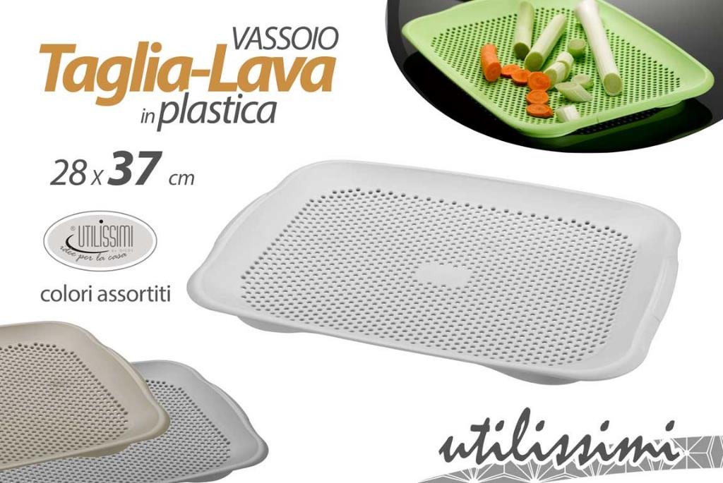 1 Pezzo Vassoio da Cucina Taglia Lava 28 x 37 cm Vari Colori