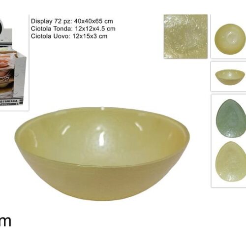 1 Pezzo Ciotola Decorativa Pasqua Pasquale in Vetro 2 Modelli e Vari Colori - immagine 1