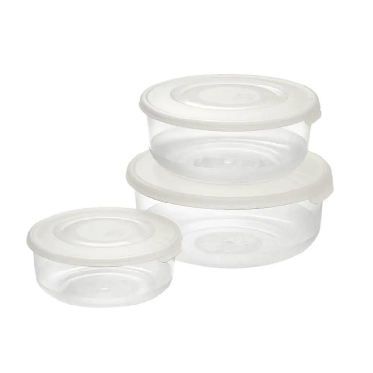 Tontarelli Set 3 Contenitori Frigo Rettangolari Con Coperchio – Capacità 3L, 1,88L, 0,93L – Colore Oceano - 6