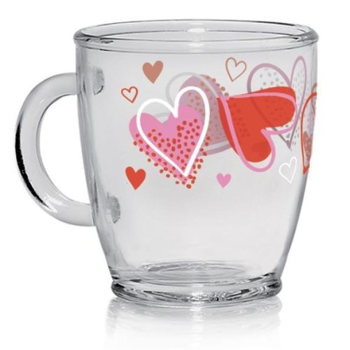 Set 6 Tazze Tazzoni Latte Mug Julius Heart To Heart 380 cc Cerve - immagine 1