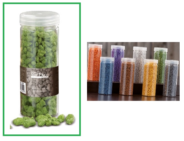 1 Pezzo Sassi Pietre Decorative Casa Colorata 400 gr 8 Colori