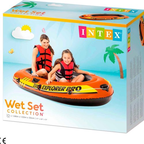 Canotto Mare per 2 Persone Explorer Pro 197 x 102 x 33 cm Intex - immagine 1