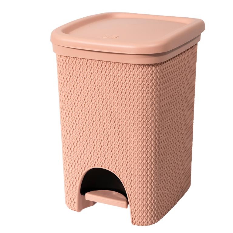 Coperta In Cotone Riciclato 178x254cm - Rosa Cipria, Tessuto A Nido D'Ape - Foto 4