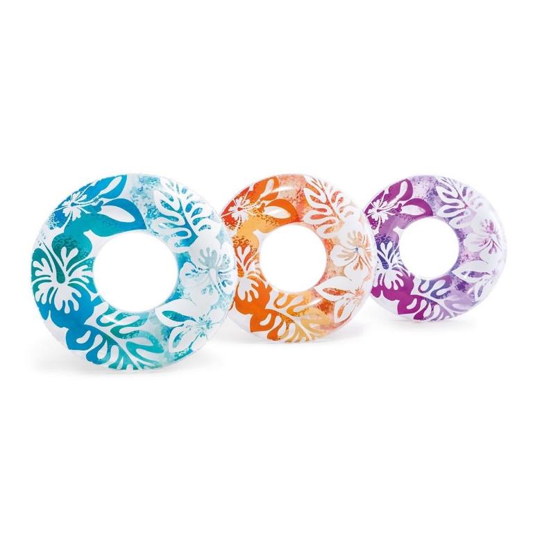 1 Pezzo Salvagente Fantasia Palme 91 cm Intex 3 Colori