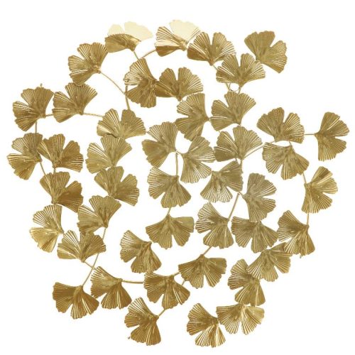 Decorazione Casa da Parete in Ferro Foglie Oro 48 x 48 cm - immagine 1