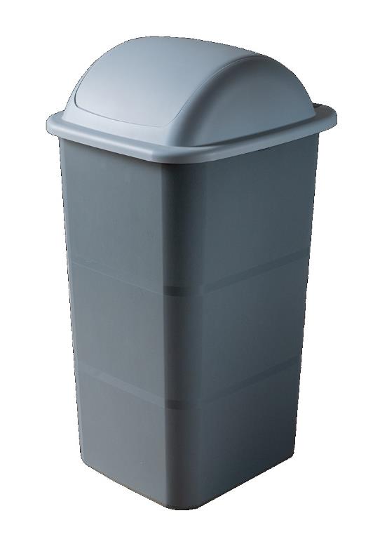 Pattumiera Differenziata Basculi’ in Plastica Grigio Scuro 24 Litri Belli e Forti