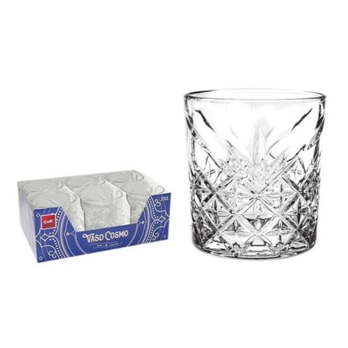 Set 6 Pezzi Bicchieri da Tavola in Vetro Cosmo 33 cl Cok - immagine 1