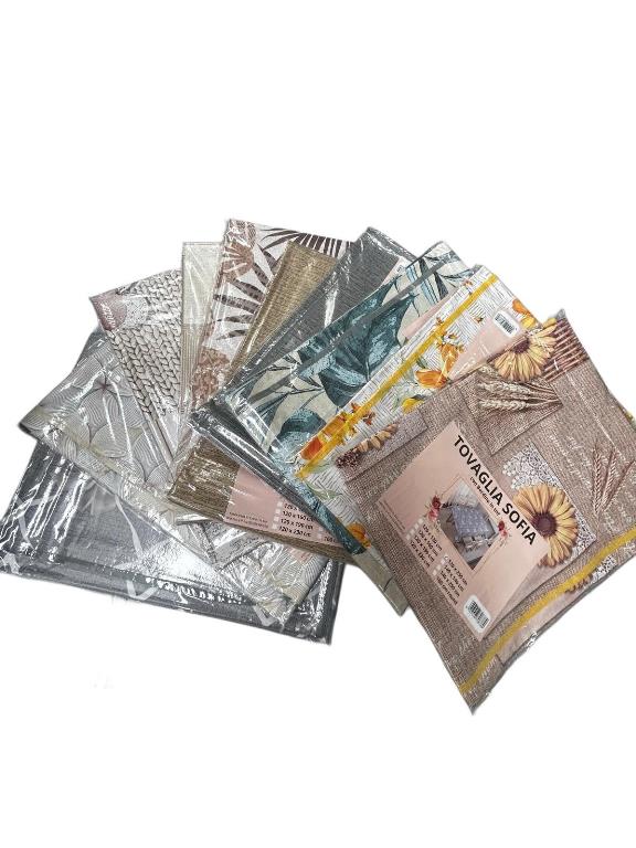 1 Pezzo Tovaglia da Tavola Plastificata Sofia 120 x 250 cm Vari Decori