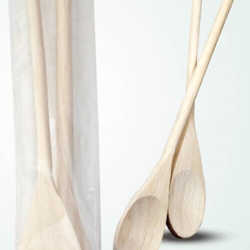 Set 2 Pezzi Cucchiaia Mestolo da Cucina in Legno - immagine 1