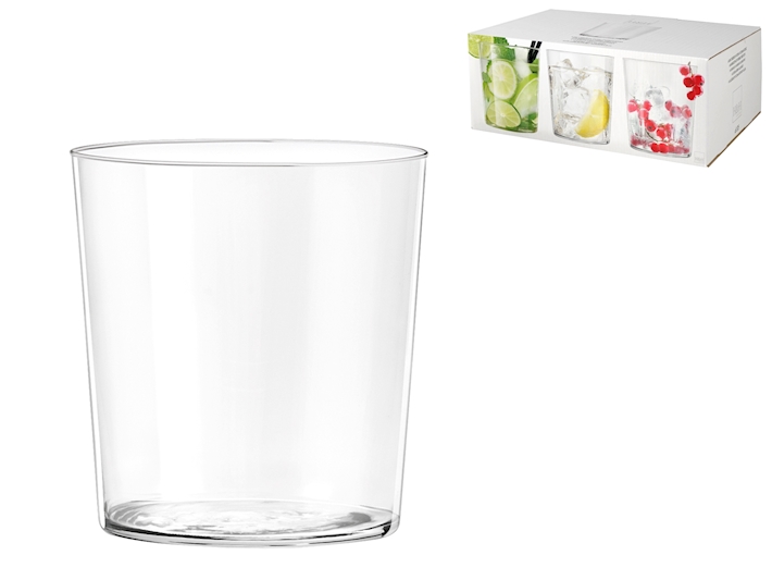 Set Di 6 Bicchieri Per Acqua Sidra, 50 Cl, In Vetro Temperato, Bordi Sottili, Lavabili In Lavastoviglie E Adatti Al Microonde, Resistenti Agli Urti
