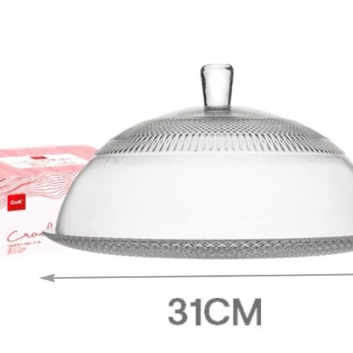 Alzata Patisserie con Campana Senza Piede in Vetro 31 cm - immagine 1