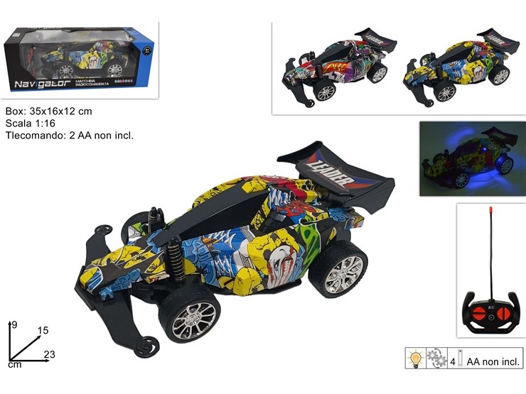1 Pezzo Macchina Telecomandata Radiocomandata Nav Gator Vari Colori