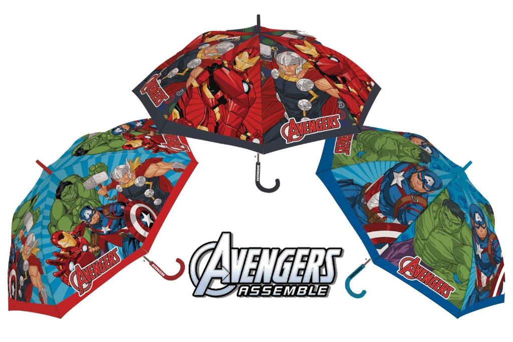 1 Pezzo Ombrello da Pioggia Baby Automatico Marvel Avengers 3 Decori