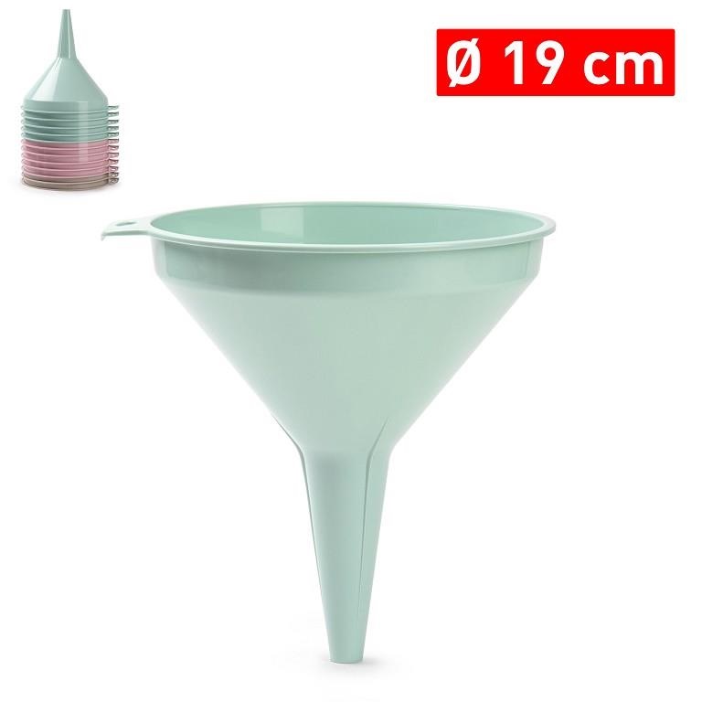 1 Pezzo Imbuto da Cucina in Plastica Colorato 19 cm Vari Colori