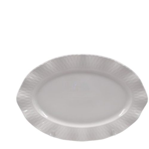 Piatto da Portata in Ceramica Ovale Bianco 32 x 21 cm - immagine 1