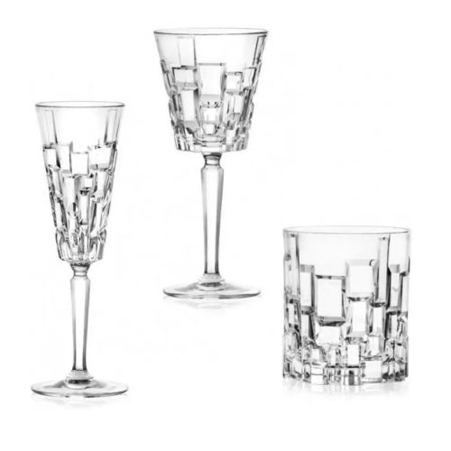 Servizio di Bicchieri Calici da Tavola in Vetro Etna 18 Pezzi RCR - immagine 1