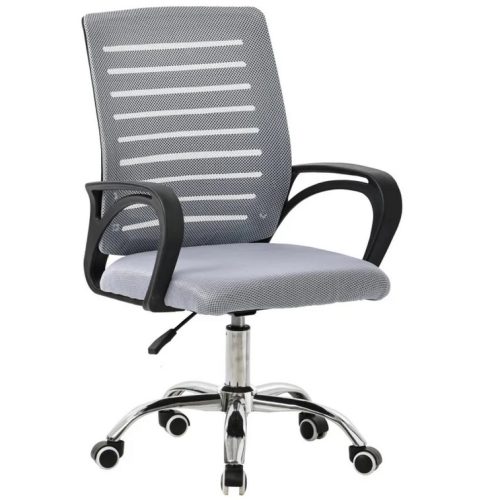 POLTRONA SEDIA UFFICIO CHESTER C/BRACCIOLI GRIGIO 51213 DC - immagine 1