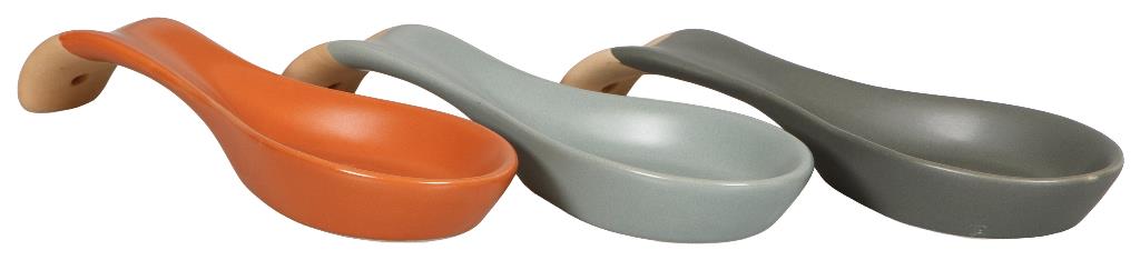 1 Pezzo Poggiamestolo in Ceramica Dune Bicolore 22 cm 3 Colori