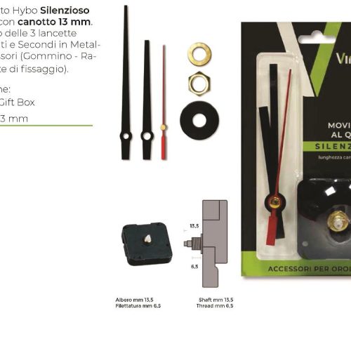 RIC. MOVIMENTO OROLOGIO 3 LANCETTE COMPL. 104/13,5mm VIRTIME - immagine 1