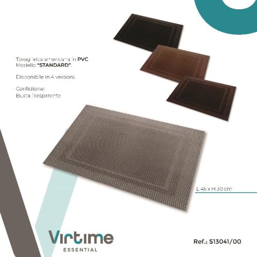 TOVAGLIETTA COLAZIONE PVC 45x30cm STANDARD S13041/00 VIRT - immagine 1
